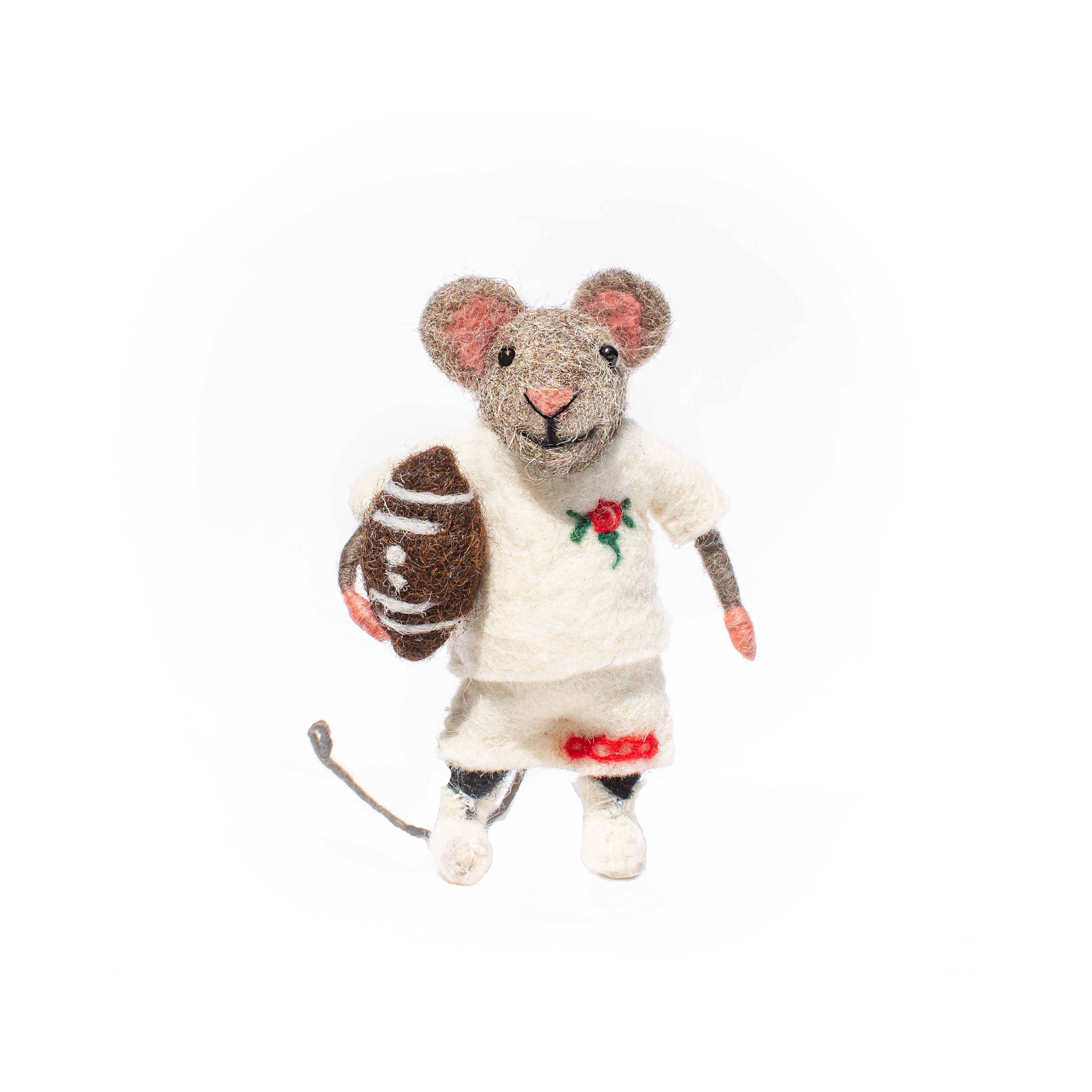England Rugby Mouse Sew Heart Felt