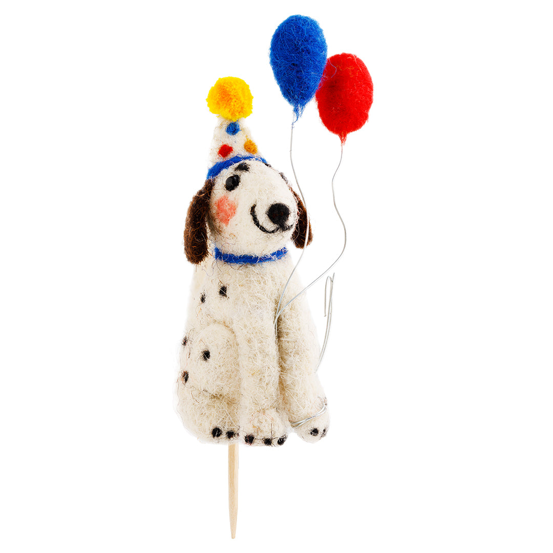 Spotty Dog Birthday Cake Topper