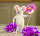 Mouse with Pansy