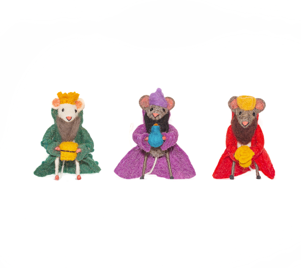 NEW Three Wise Mice Nativity Set