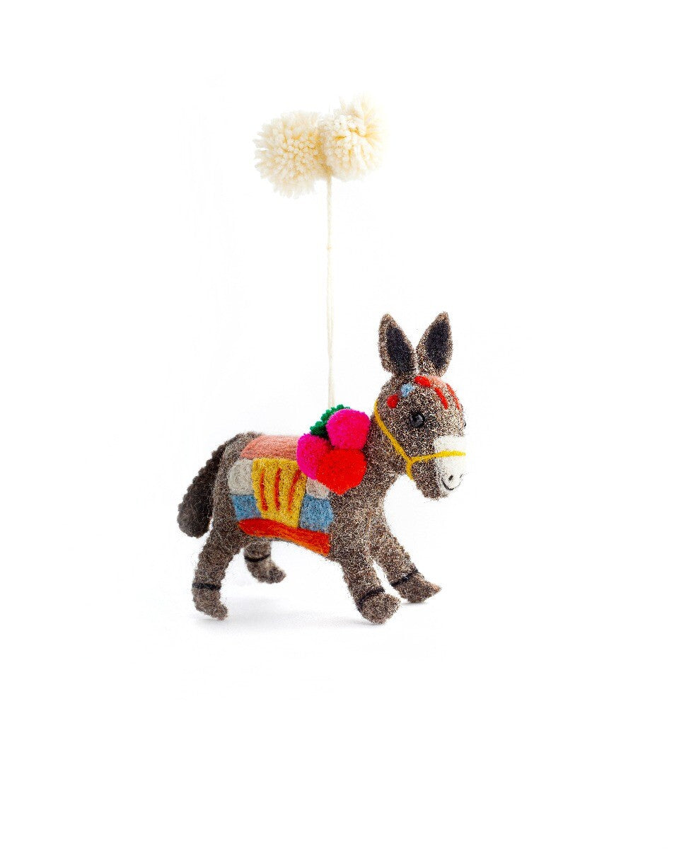 David Donkey Christmas Decoration