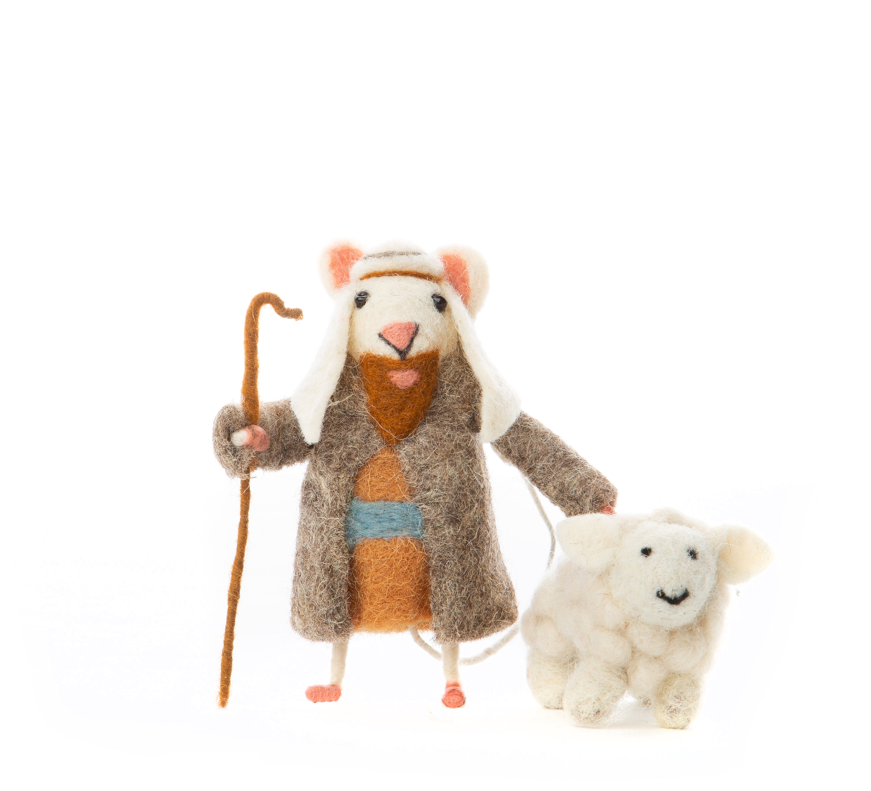 Shepherd and Sheep Nativity Set