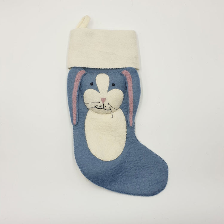 rabbit christmas stocking