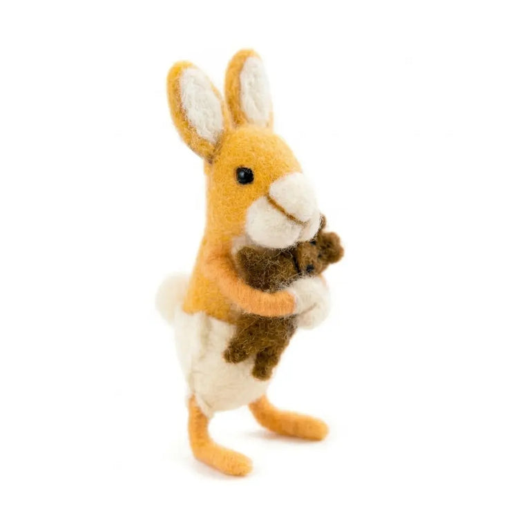 Baby Rabbit with Bear Sew Heart Felt