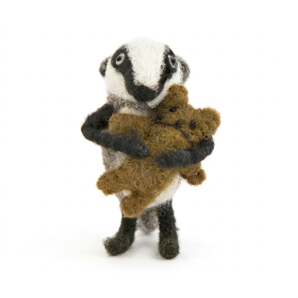 Baby Badger with Bear