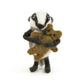 Baby Badger with Bear Sew Heart Felt