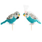 Budgie Couple Wedding Cake Topper