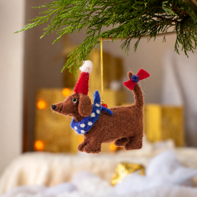 Dasher Party Dachshund Decoration Sew Heart Felt
