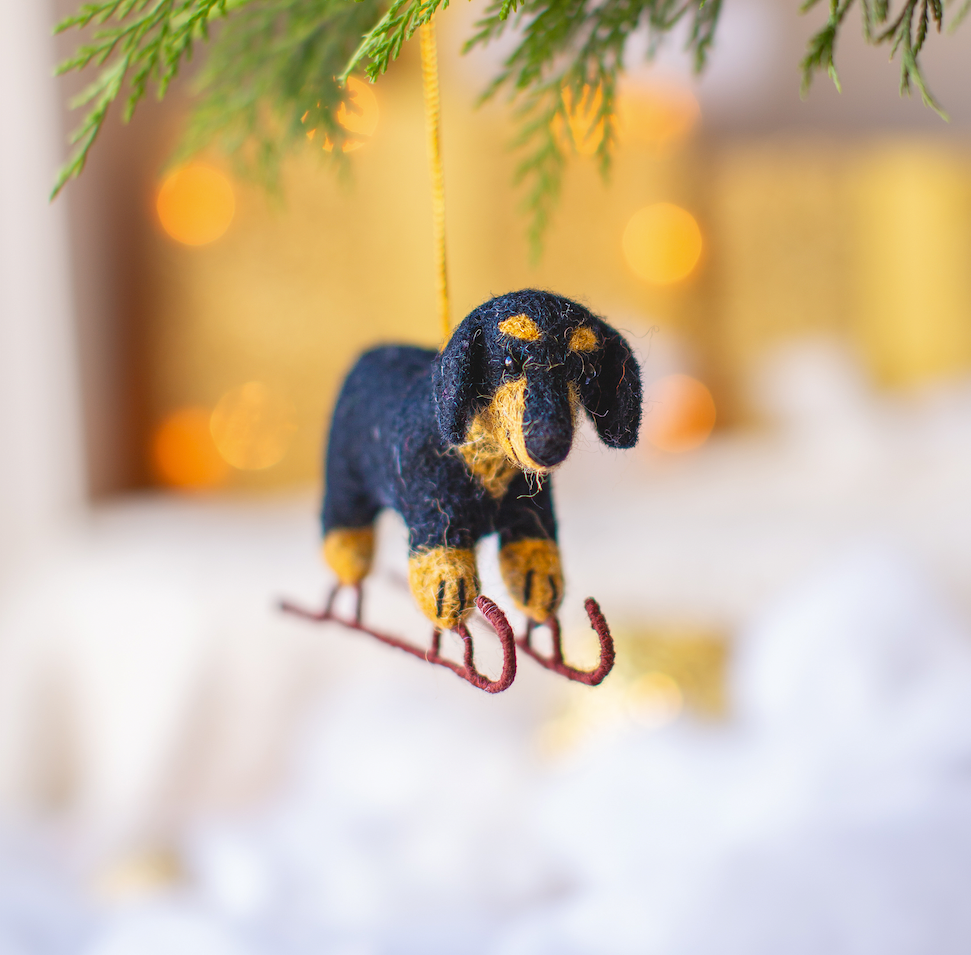 Dachshund christmas tree ornaments online