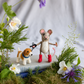 Dog Walker Mouse Sew Heart Felt