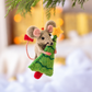 Mouse with a Huge Festive Tree Decoration Sew Heart Felt
