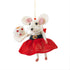 Mrs Claus Mouse with Tea Decoration Sew Heart Felt
