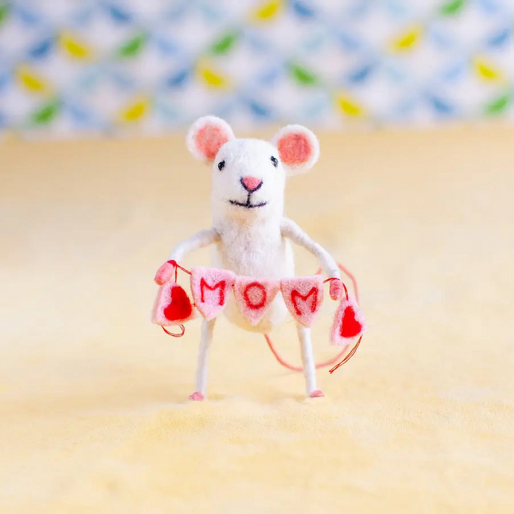 Felt Mom Bunting Mouse Sew Heart Felt