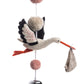 Pink Pom Pom Stork Mobile