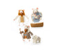 Classic Nativity Set incl FREE Shep Sheep Sew Heart Felt