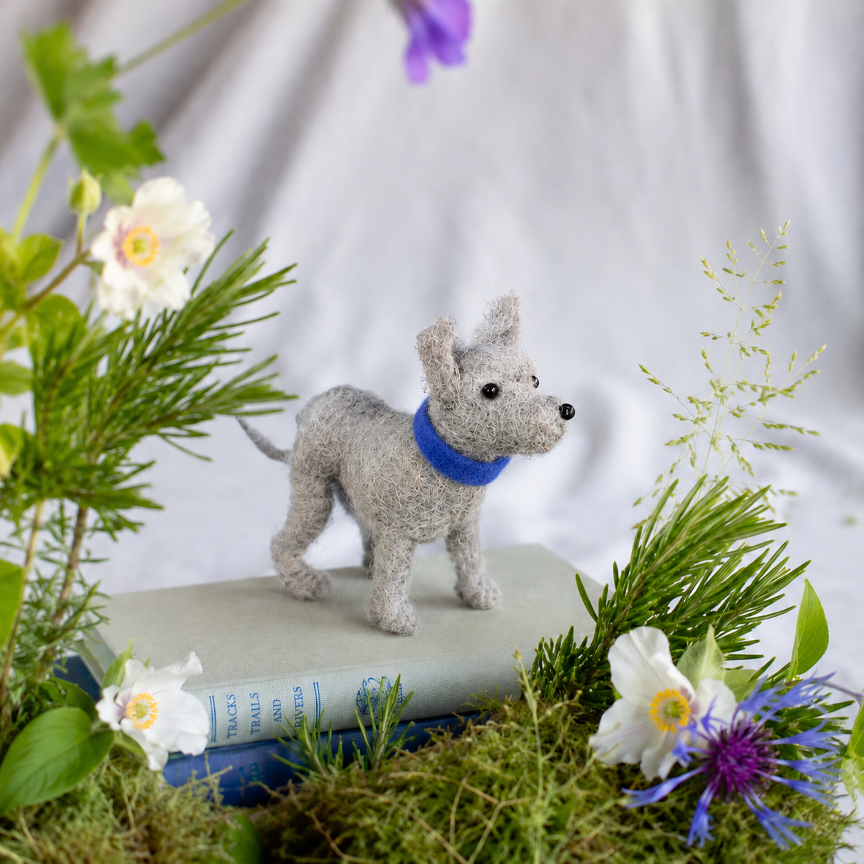 Felt Whippet Dog Sew Heart Felt