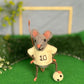 Footballer Mouse in White Strip