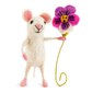 Mouse with Pansy