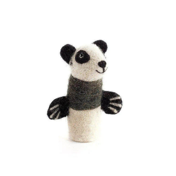 Pat Panda Finger Puppet Sew Heart Felt