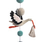 Green Pom Pom Stork Mobile