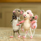 Mummy and Daddy Mice Carrying Baby Girl