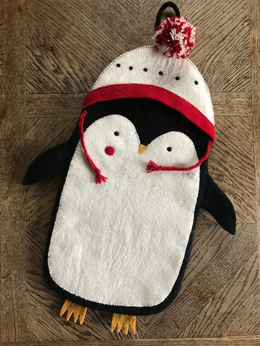 Red Pete the Penguin Christmas Stocking